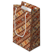 Petit Sac Cadeau Design Motif Sud-Ouest Tan (Devant Angle)