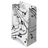 Petit Sac Cadeau Design musical branché (Dos Angle)