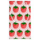 Petit Sac Cadeau Dessin fraise (Dos)
