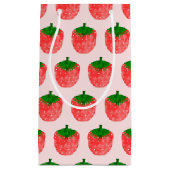 Petit Sac Cadeau Dessin fraise (Devant)