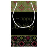 Petit Sac Cadeau Détail motif Avec Bourgogne (Dos)