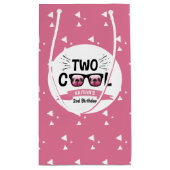 Petit Sac Cadeau Deux Filles Cool 2e fête d'anniversaire (Dos)