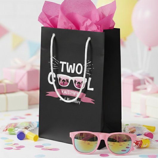Petit Sac Cadeau Deux filles Cool Chalkboard 2e anniversaire