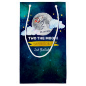 Petit Sac Cadeau Deux La Lune 2e fête d'anniversaire (Dos)