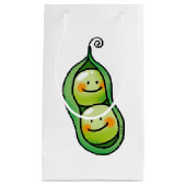 Petit Sac Cadeau Deux pois dans une cosse (Devant)