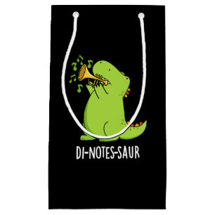 Petit Sac Cadeau Di-notes-saur Drôle de dinosaure Punir fond sombre