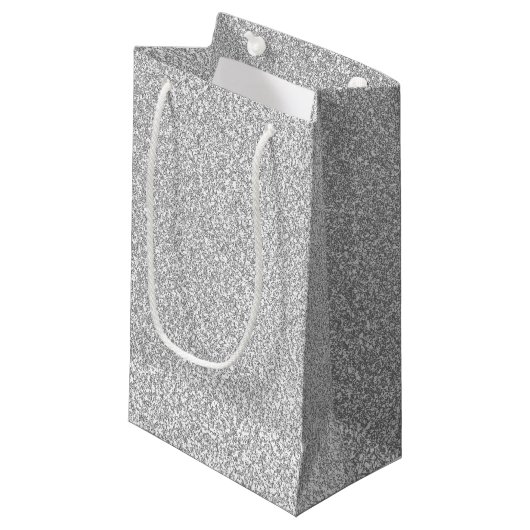 Petit Sac Cadeau Diamants blancs (Devant Angle)