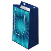 Petit Sac Cadeau Diamants bleus (Devant Angle)