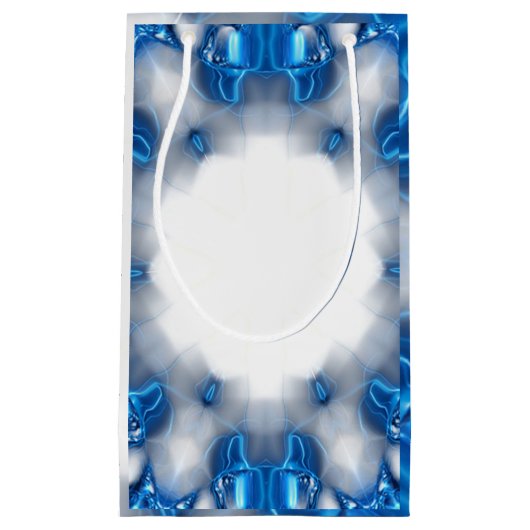 Petit Sac Cadeau Diamants bleus (Devant)