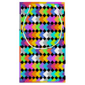 Petit Sac Cadeau Diamants de néon (Dos)