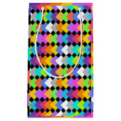 Petit Sac Cadeau Diamants de néon (Devant)