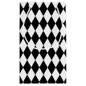 Petit Sac Cadeau Diamants Noir Et Blanc (Dos)