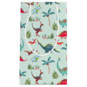 Petit Sac Cadeau Dinosaur Cute blue Enfants (Devant)