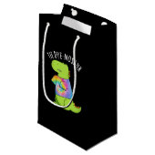 Petit Sac Cadeau Dinosaure Dinosaure Dinosaure Dinosaure Pun Dark B (Devant Angle)