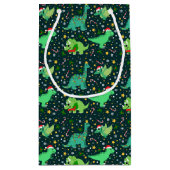 Petit Sac Cadeau Dinosaures de Noël (Dos)