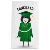 Petit Sac Cadeau Diplômée avec diplôme (Devant)