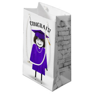 Petit Sac Cadeau Diplômée avec diplôme