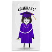 Petit Sac Cadeau Diplômée avec diplôme (Devant)