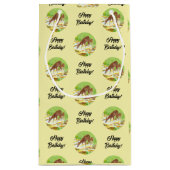 Petit Sac Cadeau Doe et Fawn Jaune (Dos)