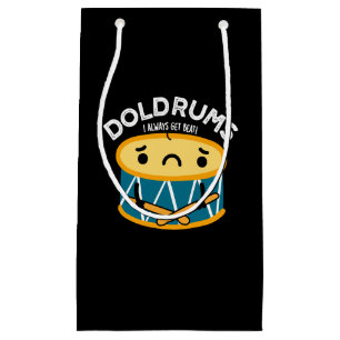 Petit Sac Cadeau Doldrums Drôle Sad Drummer Drum Pun Dark BG