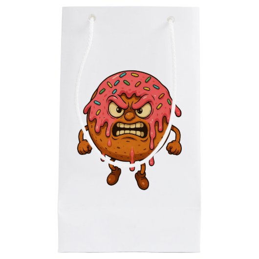 Petit Sac Cadeau Donuts en colère (Devant)