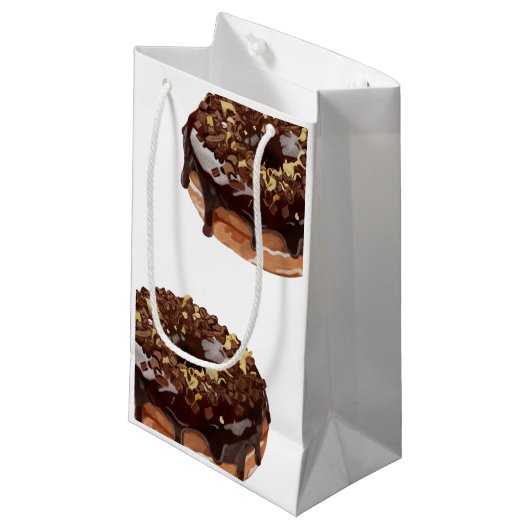 Petit Sac Cadeau Donuts et sandwich (Devant Angle)