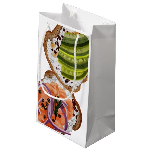 Petit Sac Cadeau Donuts et sandwich (Dos Angle)