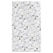 Petit Sac Cadeau Doodle Moderne Balloon et Coeurs Joyeux anniversai (Dos)