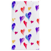 Petit Sac Cadeau douce aquarelle coeur valentine's day mignon (Dos)