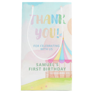 Petit Sac Cadeau Douce pastelle onederland aquarelle 1er Anniversai
