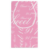 Petit Sac Cadeau Doux 16 Couleur personnalisée (Dos)