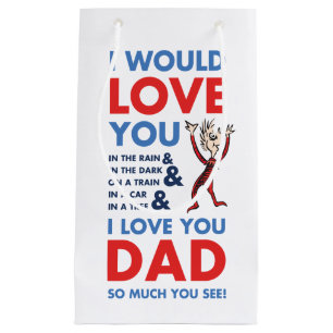 Petit Sac Cadeau Dr. Seuss Je t'aime tellement papa, tu vois
