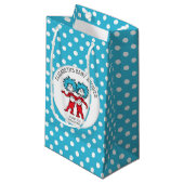 Petit Sac Cadeau Dr Seuss Thing One Thing Two | Baby shower jumeaux (Devant Angle)