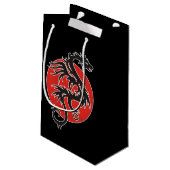 Petit Sac Cadeau Dragon Sun - blanc rouge noir + vos idées (Dos Angle)