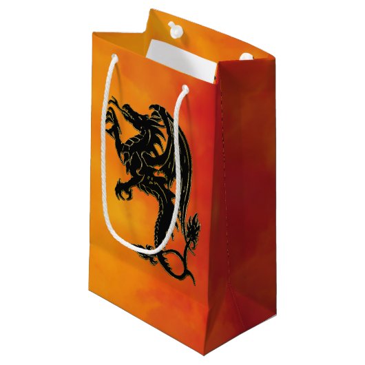 Petit Sac Cadeau Dragon traditionnel (Devant Angle)
