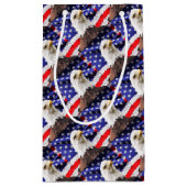 Petit Sac Cadeau Drapeau américain avec Eagle (Dos)