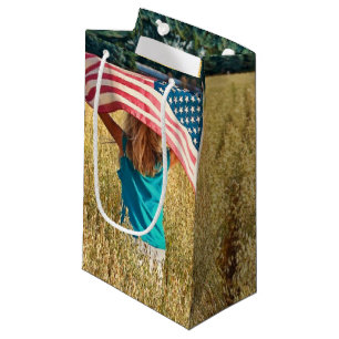 Petit Sac Cadeau Drapeau américain de liberté