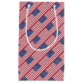 Petit Sac Cadeau Drapeau américain - Etats-Unis d'Amérique (Devant)
