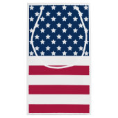 Petit Sac Cadeau Drapeau Américain Étoiles Et Bandes (Dos)