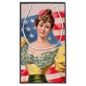 Petit Sac Cadeau Drapeau américain Lady Liberty Independence (Dos)
