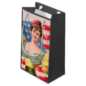 Petit Sac Cadeau Drapeau américain Lady Liberty Independence (Dos Angle)