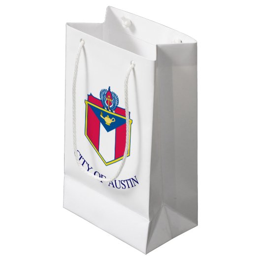 Petit Sac Cadeau Drapeau d'Austin, Texas (Devant Angle)