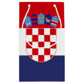 Petit Sac Cadeau Drapeau de Croatie (Dos)