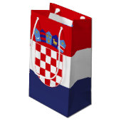 Petit Sac Cadeau Drapeau de Croatie (Dos Angle)