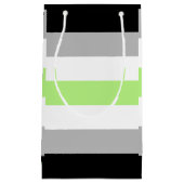 Petit Sac Cadeau Drapeau de fierté agender (Devant)