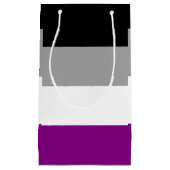 Petit Sac Cadeau Drapeau de fierté asexué (Devant)