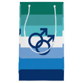 Petit Sac Cadeau Drapeau de fierté gay MLM (Devant)
