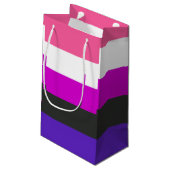 Petit Sac Cadeau Drapeau de fierté genderfluid (Dos Angle)