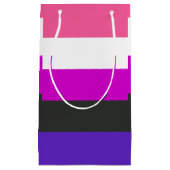 Petit Sac Cadeau Drapeau de fierté genderfluid (Devant)