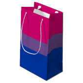 Petit Sac Cadeau Drapeau de la fierté bisexuelle (Dos Angle)